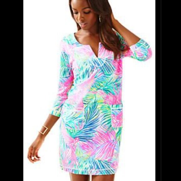 Lilly Pulitzer Dresses & Skirts - Lilly Pulitzer UPF 50+ Joyce Scarlet Macaw Dress S
